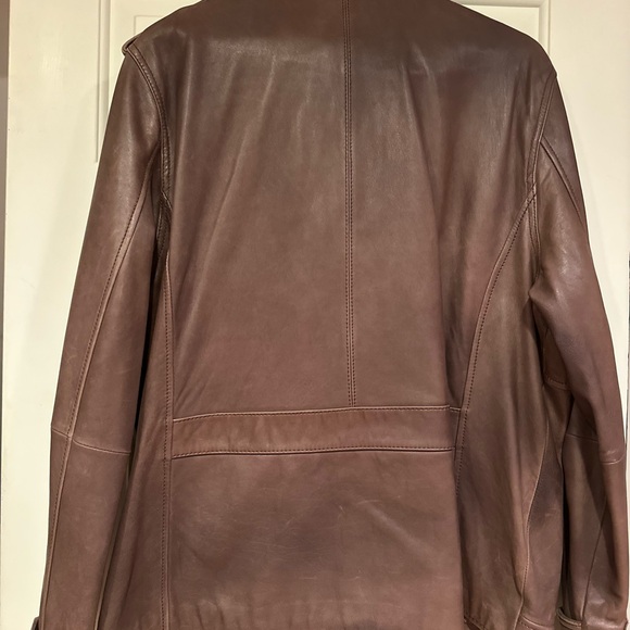 Brooks Brothers Men’s Leather Coat XL - Picture 3 of 5